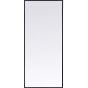 Kare-Design Wandspiegel, Schwarz, Glas, rechteckig, 60x180x2.5 cm, senkrecht und waagrecht montierbar, in verschiedenen Größen erhältlich, Spiegel, Wandspiegel