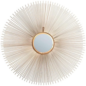 Kare-Design Wandspiegel , Gold , Glas , rund , 89x89x4 cm , Wohnspiegel, Wandspiegel