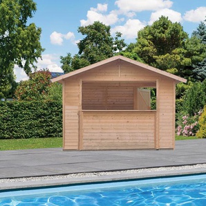 Karibu Poolhaus »Tiki Bar« - naturfarben -