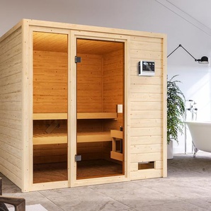 Karibu Sauna »Ciera« - naturfarben -