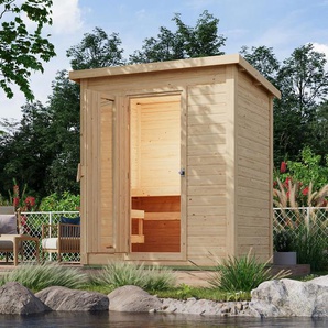Karibu Sauna »Elli 1« - grau -