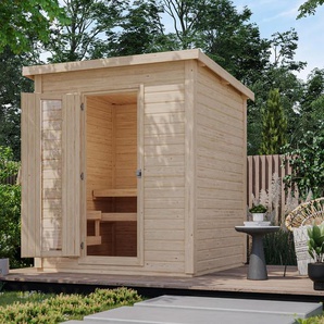 Karibu Sauna »Elli 2« - grau -