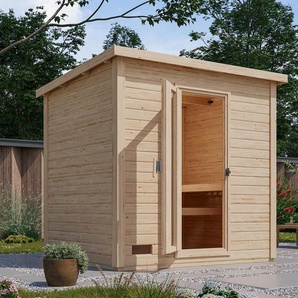 Karibu Sauna »Elli 3« - grau -