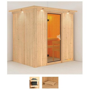 Karibu Sauna Finja, BxTxH: 210 x 165 x 202 cm, 68 mm, (Set) ohne Ofen