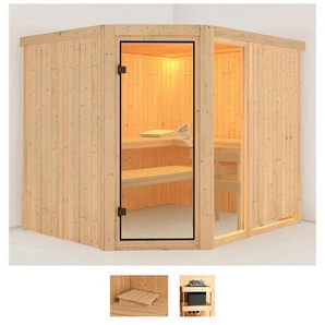Karibu Sauna Frigga 3, BxTxH: 231 x 196 x 198 cm, 68 mm, (Set) ohne Ofen