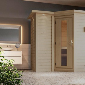 Karibu Sauna Sanna 2, BxTxH: 264 x 198 x 212 cm, 40 mm, (Set) ohne Ofen
