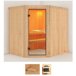 Karibu Sauna Siirin, BxTxH: 196 x 170 x 198 cm, 68 mm, (Set) ohne Ofen