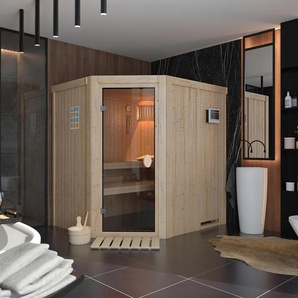 Karibu Sauna »Sini« - naturfarben - Wolle -