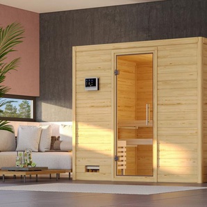 Karibu Sauna Soraja, BxTxH: 231 x 196 x 200 cm, 40 mm, (Set) ohne Ofen