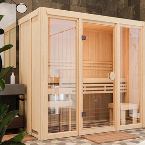 Karibu Sauna »Vivi 2« - naturfarben -