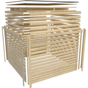 Karibu Saunahaus »Tammo 3« naturbelassen, BxTxH: 308 x 308 x 242 cm, 38 mm, (Set)