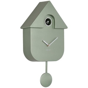 Karlsson Wanduhr Cuckoo, Dunkelgrün, Kunststoff, 21.5x41x8.5 cm, Schlagwerk, Dekoration, Uhren, Wanduhren
