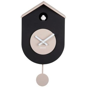 Karlsson Wanduhr Grato, Schwarz, 9x33x17.5 cm, Dekoration, Uhren, Wanduhren