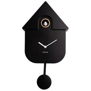 Karlsson Wanduhr Karlsson, Schwarz, Kunststoff, 30 cm, Dekoration, Uhren, Wanduhren