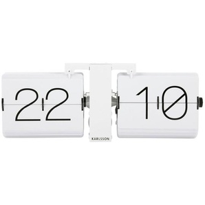 Karlsson Wanduhr, Weiß, Metall, Kunststoff, 36x14x9 cm, Dekoration, Uhren, Wanduhren