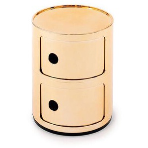 Kartell Container Componibili kupferfarben beige, Designer Anna Castelli Ferrieri, 40 cm