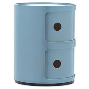 Kartell Container Componibili hellblau, Designer Anna Castelli Ferrieri, 40 cm