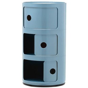 Kartell Container Componibili hellblau, Designer Anna Castelli Ferrieri, 58.5 cm