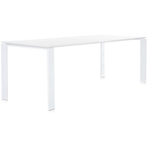 Kartell Four Gartentisch Stahl Weiß