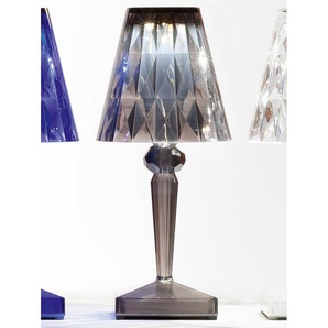 Kartell LED-Tischleuchte Battery rauchgrau transparent, Designer Ferruccio Laviani, 22x13x13 cm