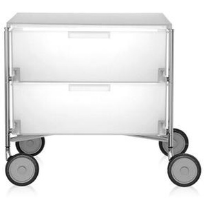 Kartell Mobil Box 2 geeist weiß, Designer Antonio Citterio/Glen Oliver Löw, 48x49x47.5 cm