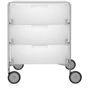 Kartell Mobil Box 3 geeist weiß, Designer Antonio Citterio/Glen Oliver Löw, 63x49x47.5 cm