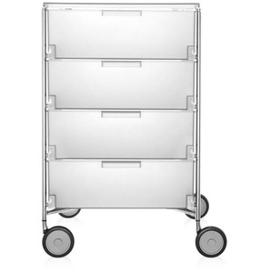 Kartell Mobil Box 4 geeist weiß, Designer Antonio Citterio/Glen Oliver Löw, 78x49x47.5 cm