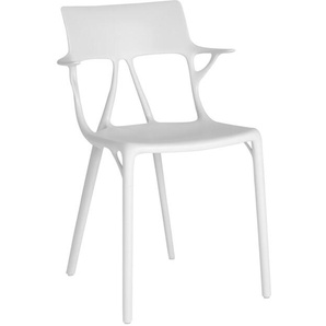 Kartell Stuhl A.I. weiß, Designer Philippe Starck, 80x55x55 cm