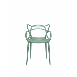 Kartell Stuhl Masters salbeigrün, Designer Philippe Starck, 84x57x47 cm