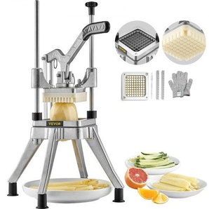 Kartoffelschneider Pommes Frites Schneider 0,95cm, Frittenschneider Gemüseschneider Kommerzieller Zerkleinerer Obstschneidemaschine mit 2 Ersatzklingen, Edelstahl Zerhacker Salat, Früchte G238INCH420J2AI97V0