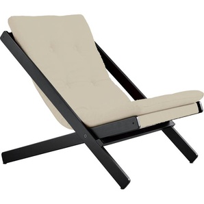 Klappstuhl KARUP DESIGN Boogie Stühle schwarz (beige, schwarz) Klappstühle Stühle Bezugsqualität 1