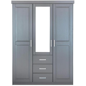 Kassettentürschrank   Norwin ¦ grau ¦ Maße (cm): B: 140 H: 190 T: 55