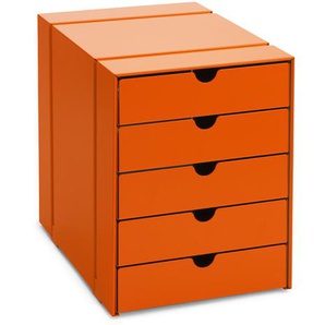 Kastenset C4 Inos reinorange, Designer Prof. Fritz Haller, 31.6x24.1x33.4 cm