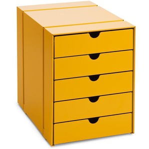 Kastenset C4 Inos goldgelb, Designer Prof. Fritz Haller, 31.6x24.1x33.4 cm