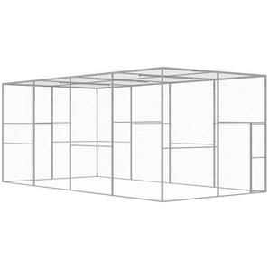 Katzenkäfig 6x3x2,5 m Verzinkter Stahl