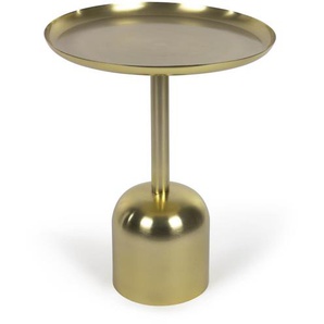 Kave Home - Adaluz runder Beistelltisch aus Metall gold Ã˜ 37 cm