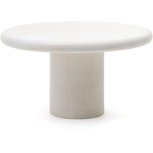 Kave Home - Addaia Tisch rund aus weiÃŸem Zement Ã˜ 140 cm