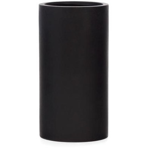 Kave Home - Aiguablava Blumentopf aus Zement in schwarz Ø 42 cm