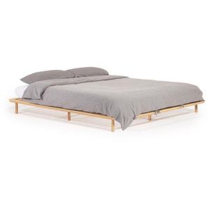 Kave Home - Anielle Bett aus massiver Esche fÃ¼r Matratze von 160 x 200 cm