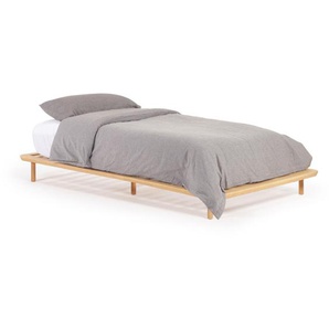 Kave Home - Anielle Bett aus massiver Esche fÃ¼r Matratze von 90 x 200 cm