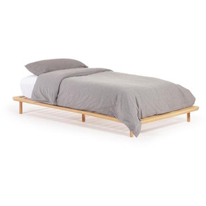 Kave Home - Anielle Bett aus massiver Esche für Matratze von 90 x 200 cm