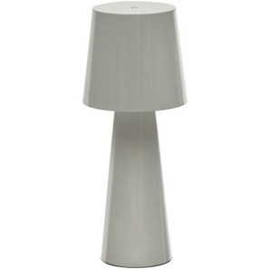 Kave Home - Arenys groÃŸe Tischlampe aus Metall mit grauem Finish