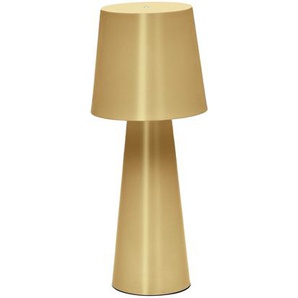 Kave Home - Arenys Tischlampe groß aus Metall mit goldener Lackierung