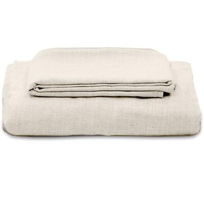 Kave Home - Bezug für das Zenira 3-Sitzer-Sofa mit Kissen aus Baumwolle und Leinen beige 230 cm