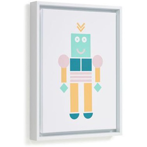 Kave Home - Bild Julisa Roboter mehrfarbig 30 x 40 cm