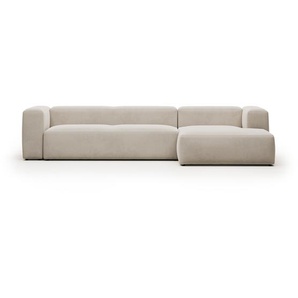 Kave Home - Blok 4-Sitzer Sofa mit Chaiselongue rechts beige 330 cm