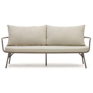 Kave Home - Bramant 2-Sitzer-Sofa aus Stahl mit Finish in Helllila 175,5 cm