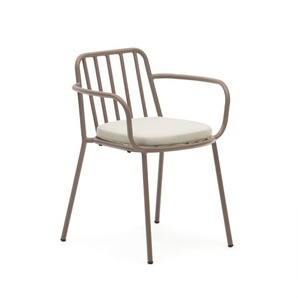 Kave Home - Bramant stapelbarer Stuhl aus Stahl mit Finish in Helllila