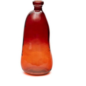 Kave Home - Brenna Vase aus braunem Glas 100% recycelt 51 cm