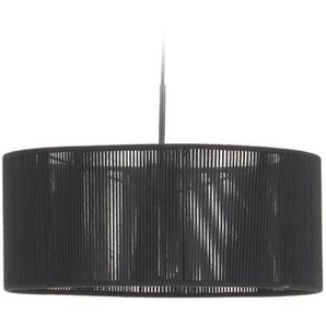 Kave Home - Cantia Lampenschirm fÃ¼r Deckenlampe aus Baumwolle schwarz Ã˜ 47 cm